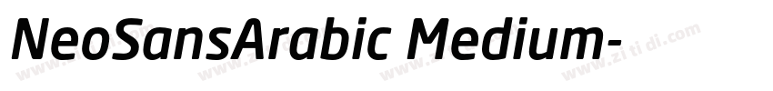 NeoSansArabic Medium字体转换
